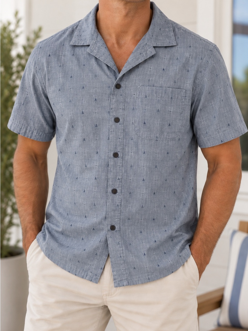 The North Face Men’s Short Sleeve Button Down sz M